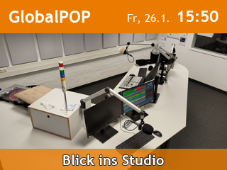 GieMedia Slideshow, Moderatorinfo, Blick ins Studio